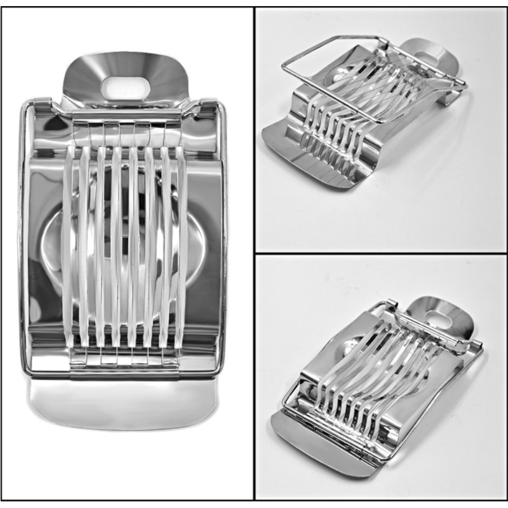 Stainless Steel Wire Egg Slicer Cutter Chopper For Hard Boiled Eggs Multipurpose Strawberry And Mushroom Slicer
