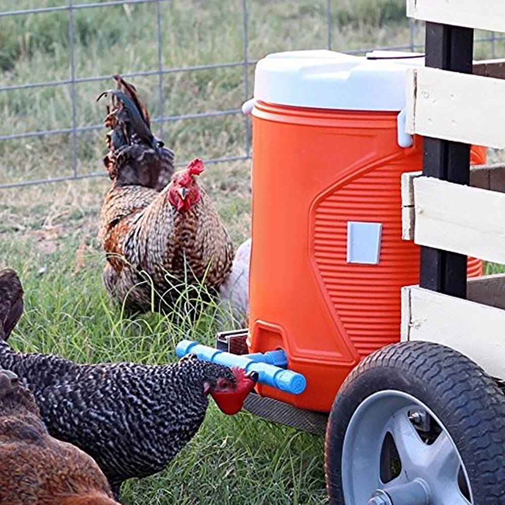 20 Stuks Kip Waterer Hens Kwartel Vogels Drinken Bowls Water Voor Kippenhok Chick Drinknippels Gevogelte Boerderij Dier Benodigdheden