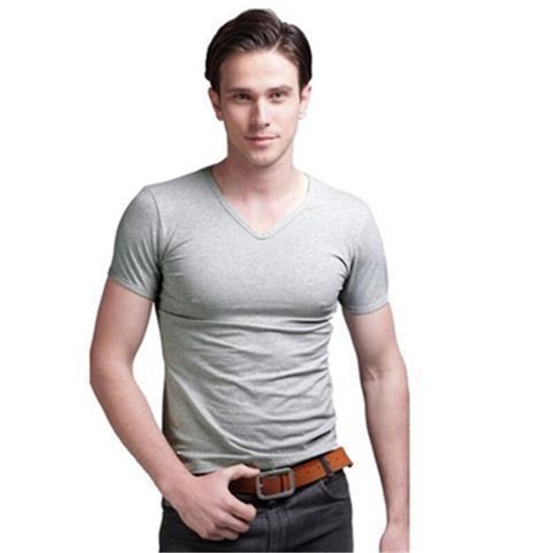Herre kompression skinny t-shirt fitnesscentre fitness stram t-shirt sommer korte ærmer hurtigtørrende t-shirts til mænd træningstøj