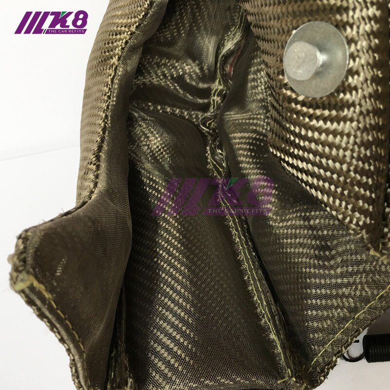 Lava Fiber Turbo Blanket Engine Heat Shield Barrier Titanium Turbocharger Cover+10M Manifold Exhaust Wrap FOR T3 /T4/T6