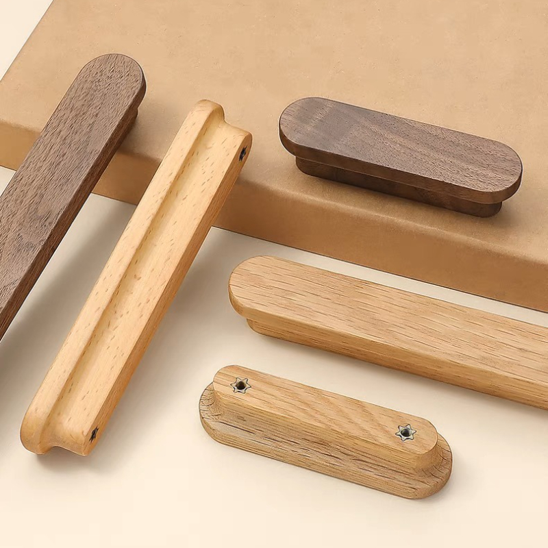 Maniglie per mobili in legno naturale nordico Armadi Maniglie da cucina Maniglie Armadi e cassetti Manopole per comò Maniglie lunghe per guardaroba