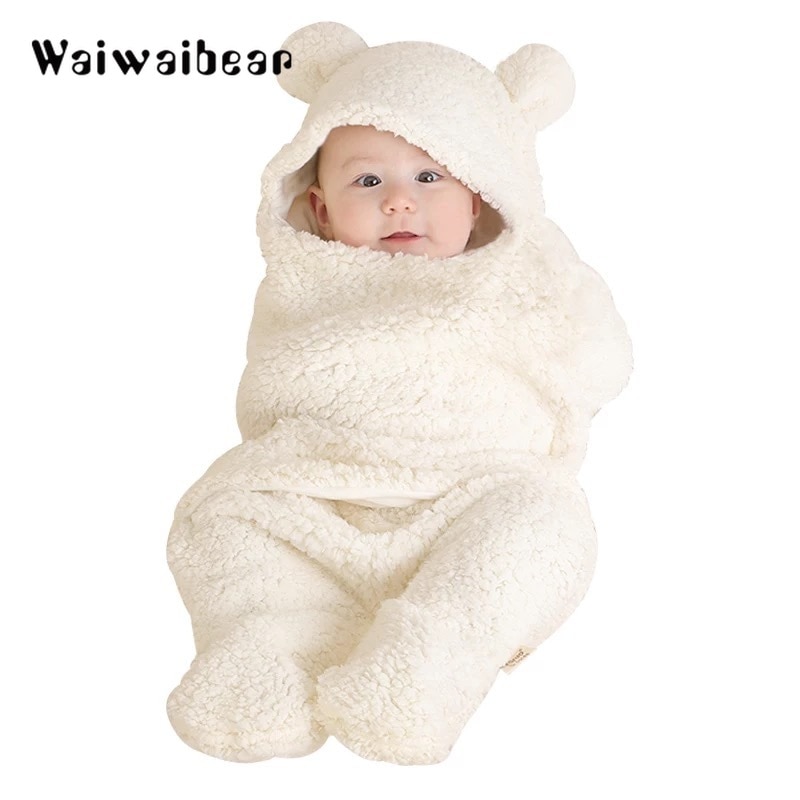 Baby Sleepwear Newborn doll Winter Coral Fleece Infant sleep wear Warm Robes Comfortable Sleeping wear for Baby Boys and Girls