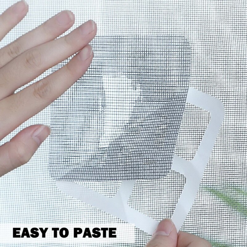 Adhesivo de malla para ventana y hogar, Parche de red para reparación de insectos voladores y Mosquitos