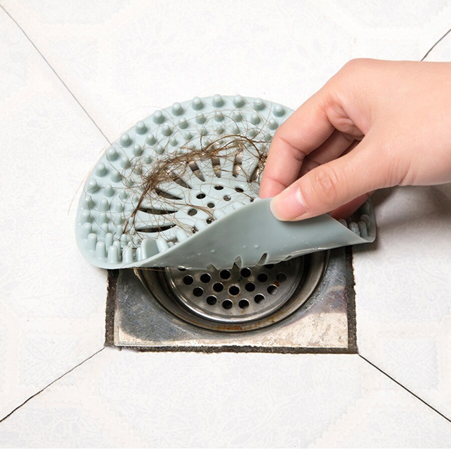 4 stk hårfang, hjemmeafløbssi fælder gulvgummi bruseafløbsdæksler håndvask silikone filtre til køkken badeværelse