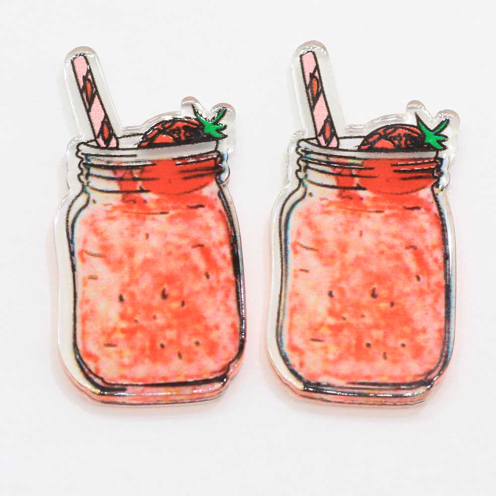 10/100pcs Kawaii Colorful Drink Bottle Planar Resin Flatback Cabochon Girl Hair Bow Center DIY Drinks Cabs Patch Sticker Phone