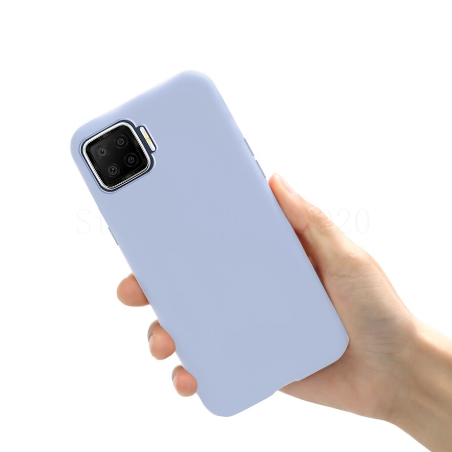 Funda blanda a prueba de golpes para OPPO Reno4 Lite 5G, funda protectora completa de silicona para Reno 4 Lite: Light Purple