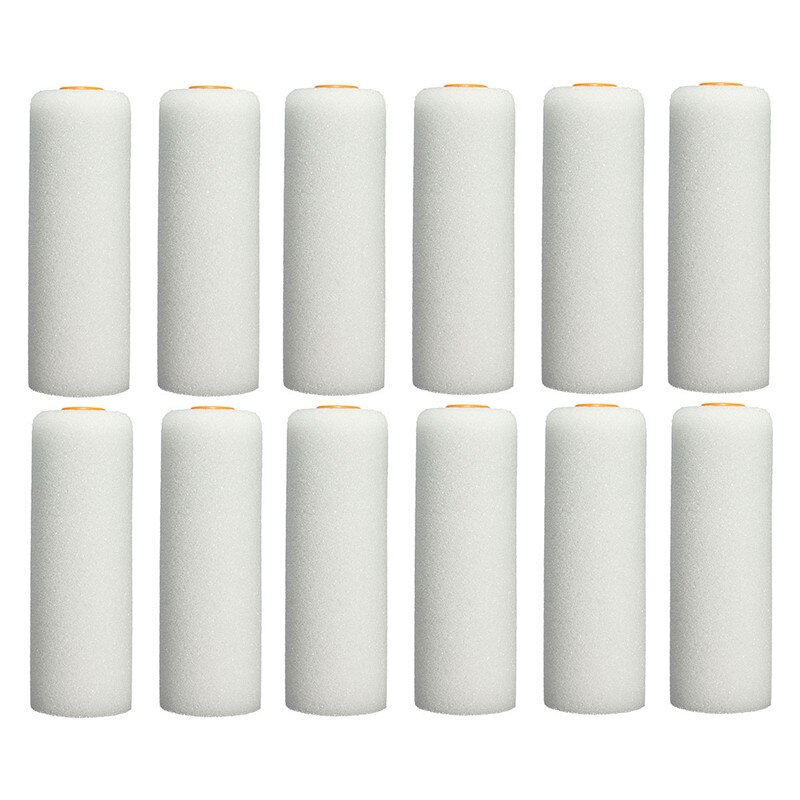 Juego de 13 unidades de rodillos de espuma para pintar artesanías de 100mm, pinceles decoradores, herramientas suaves y asas, juego de herramientas para pintar y decorar
