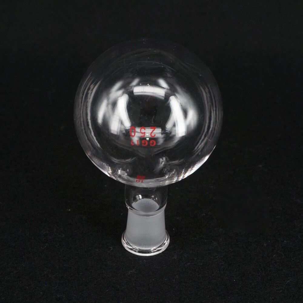 250ml Quickfit 19/26 Socket Lab Glass Flask Round Bottom Single Short Neck Ware