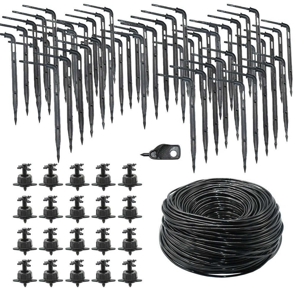 2L 4L 8L/H Garden Micro Drip System 4-Way Emitter Watering Irrigation 3/5mm Arrow Dropper for Potted Bonsai Greenhouse