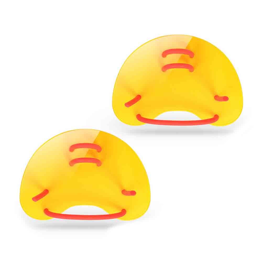 Zwemmen Hand Peddels Vinnen Verstelbare Swim Training Water Sport voor Volwassenen/Kinderen Zwemvliezen Handschoenen duiken gereedschap: yellow