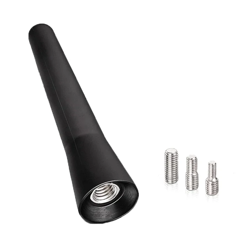 Antena de coche Mini accesorios cortos para coche Radio fuerte fijador de techo de coche 6,5 Cm de largo Universal con tornillos Mini Cooper: Default Title