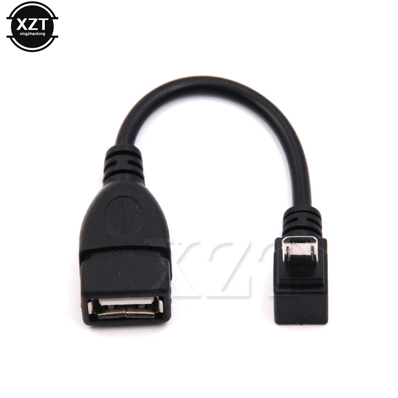 Micro USB Male to USB 2.0 Female OTG Cable Adapter Up Down Right Angled 90 Degree Connector for MP3 MP4