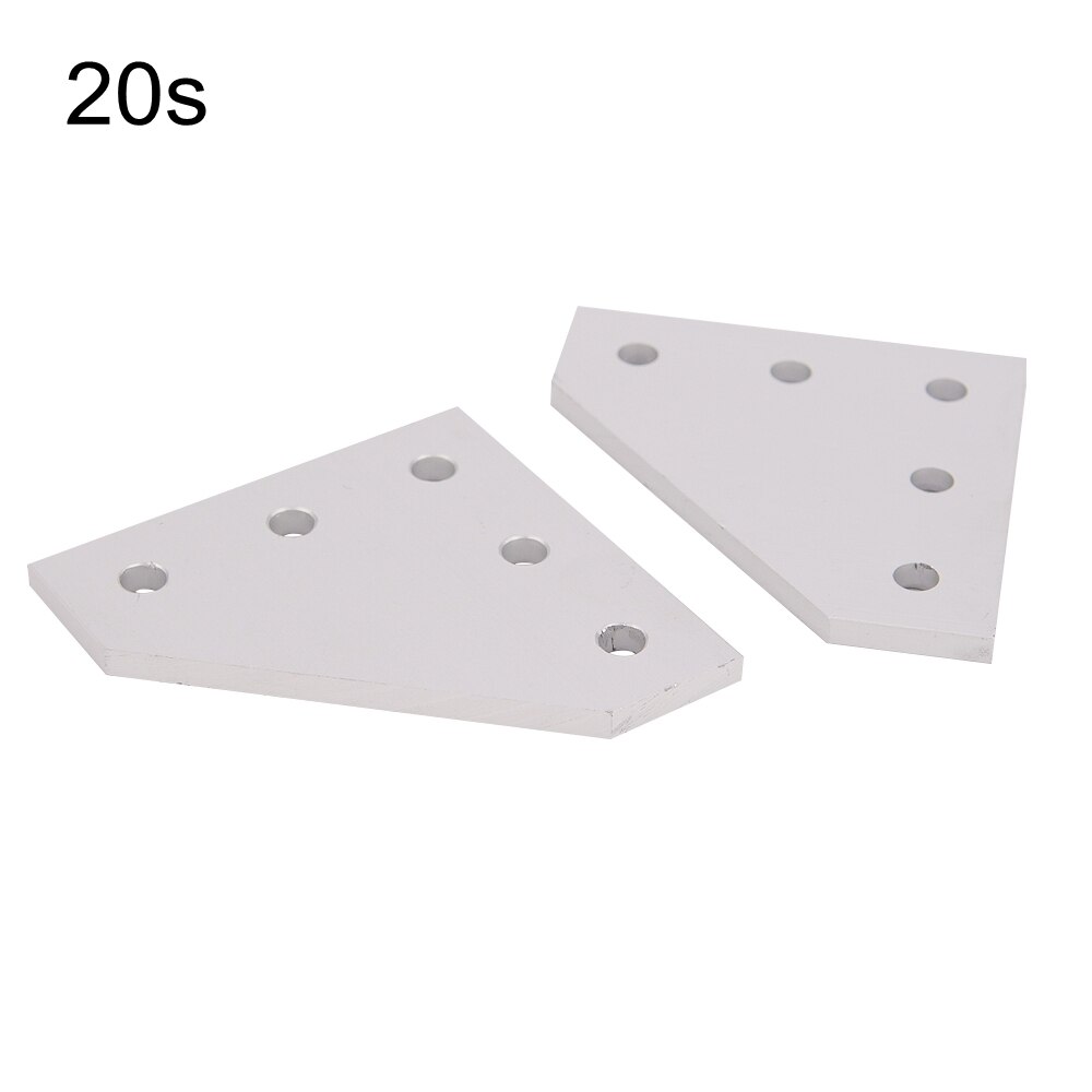 5 gat 90 Graden Gezamenlijke Board Plaat Hoek Hoek Beugel Joint Strip voor Aluminium Profiel 3030 4040 4545 met 5 gaten: 20s 6pcs