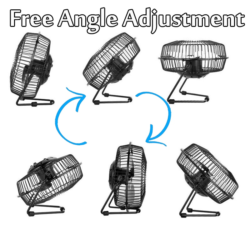 5w 6v 6 tommers mini usb solcellepanel vifte strykejern ultra-stille strømfri vinkel juster kjøling ventilasjon ladbar kontor hjem reise