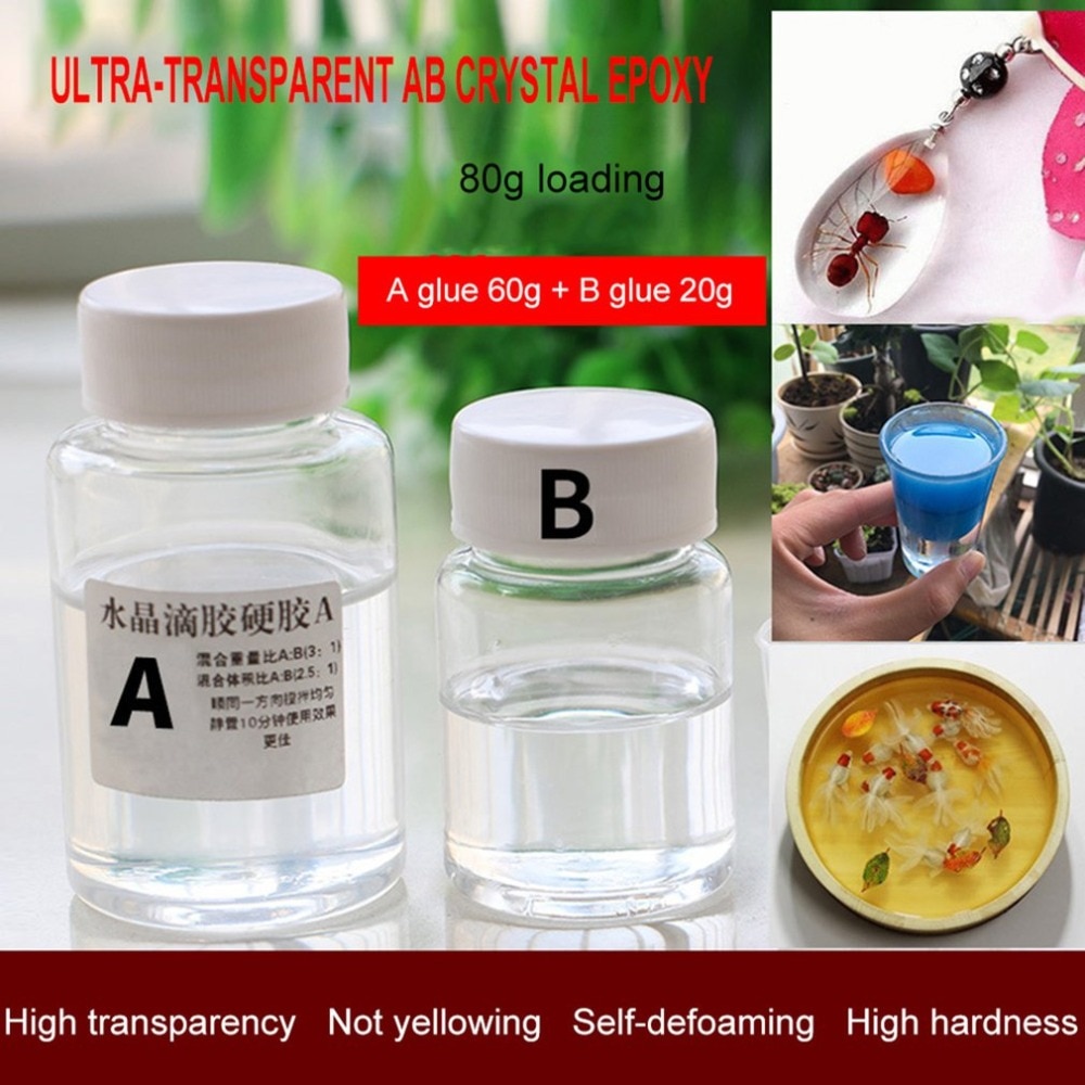 Ultra-Transparante Ab Crystal Lijm Twee Component Epoxyhars Kit Sneldrogend