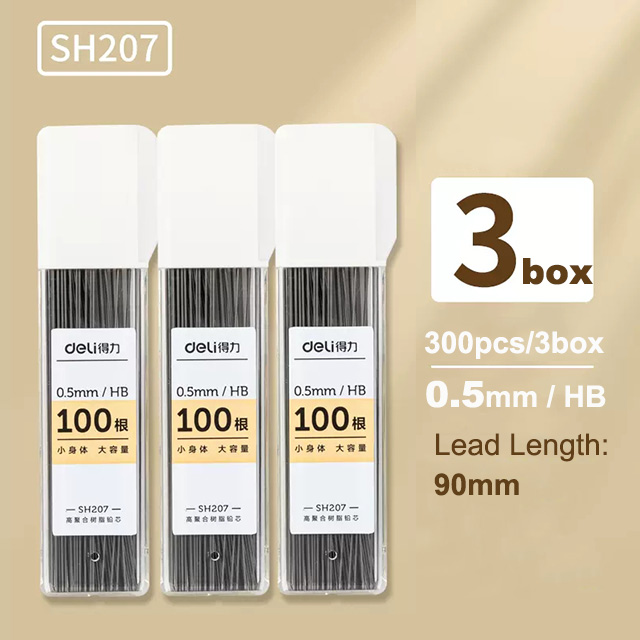 Deli 0.5/0.7mm Mechanical Pencil HB Pencil Leads Set Automatic Pencil Core Refill Art Drawing Sketching Students School Supplies: Blue