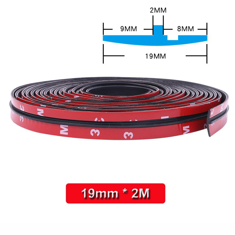 2M Auto Deur Afdichting Auto Strip Grote D Kleine D Z P B T Soort Waterdichte Trim Geluidsisolatie tochtstrip Rubberen Afdichting Strip Accessoire