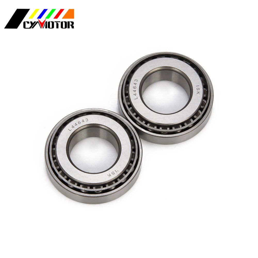 2 Pcs Motorcycle Tapered Roller Wheel Bearings Cone Cup Sets For Harley Davidson Big Twin Primary Cover 1999 2000 2001 2006