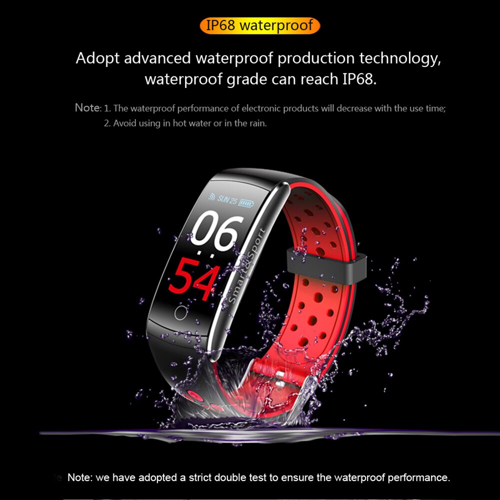 Lixada Stap Counter Stappenteller Horloge Gezondheid Monitoring Fitness Horloge Waterdicht Pols Stappenteller Bericht Herinnering