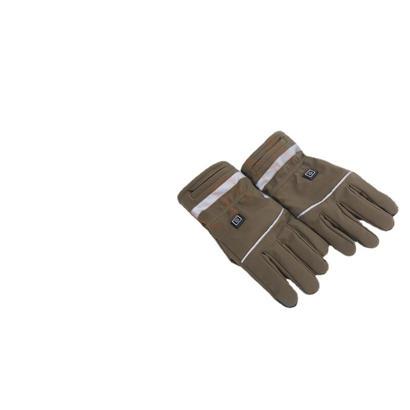 Winter Gloves Electric Motorcycle Heated Gloves Thermal Guantes Gloves Touch Screen Battery Powered MTB Riding Heating Gloves