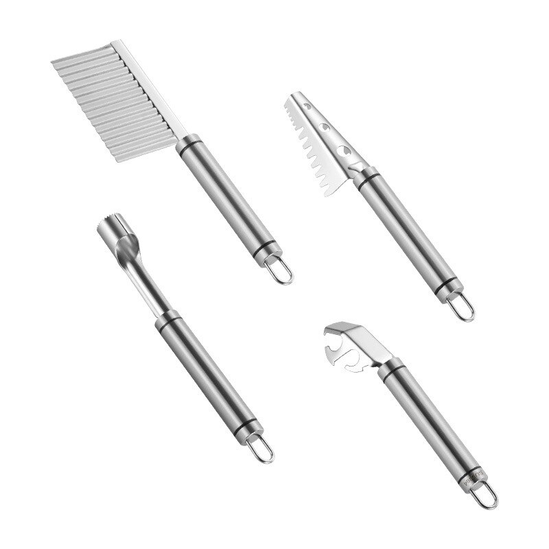 304 Stainless Steel Pan Lifter Kitchen Gadgets Potato Cutting Fish Scales Planer Core Remover Gadgets: Core remover