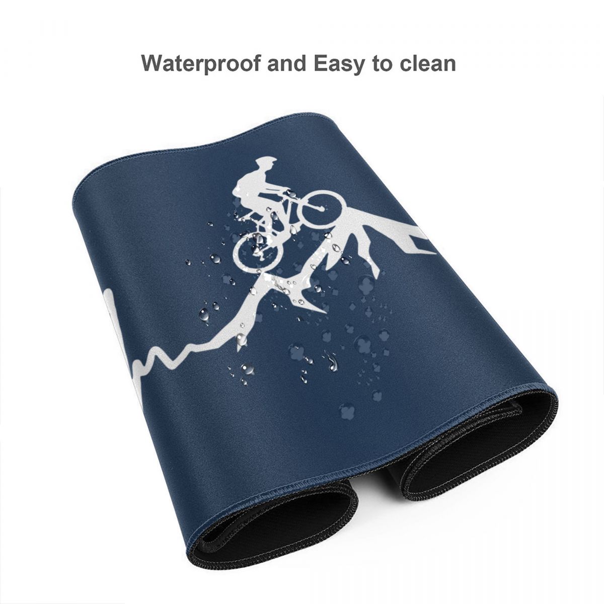Mountain Bike Heartbeat MTB Dirt Bike Keyboard Desk Mat Mousepad Cycling Biking Cyclist Gaming Fabric Gamer Mouse pad