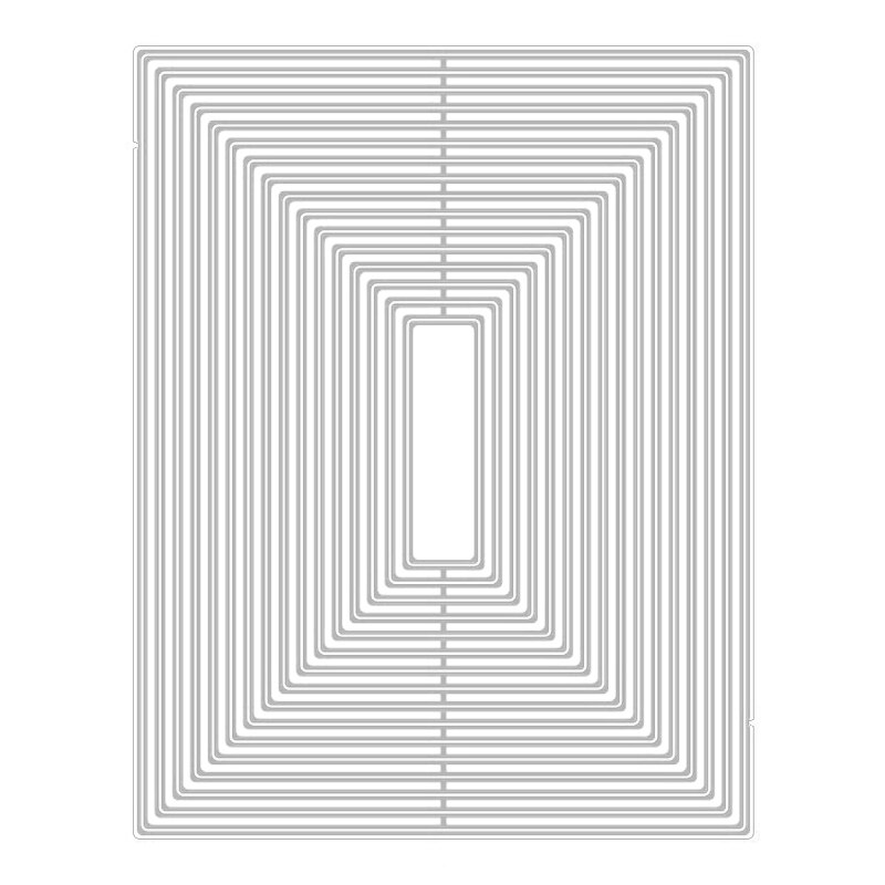 Rectangle Nesting Layered Mould Background Metal Cutting Dies and For Die Scrapbooking Foil Cut Crafts No Stamps