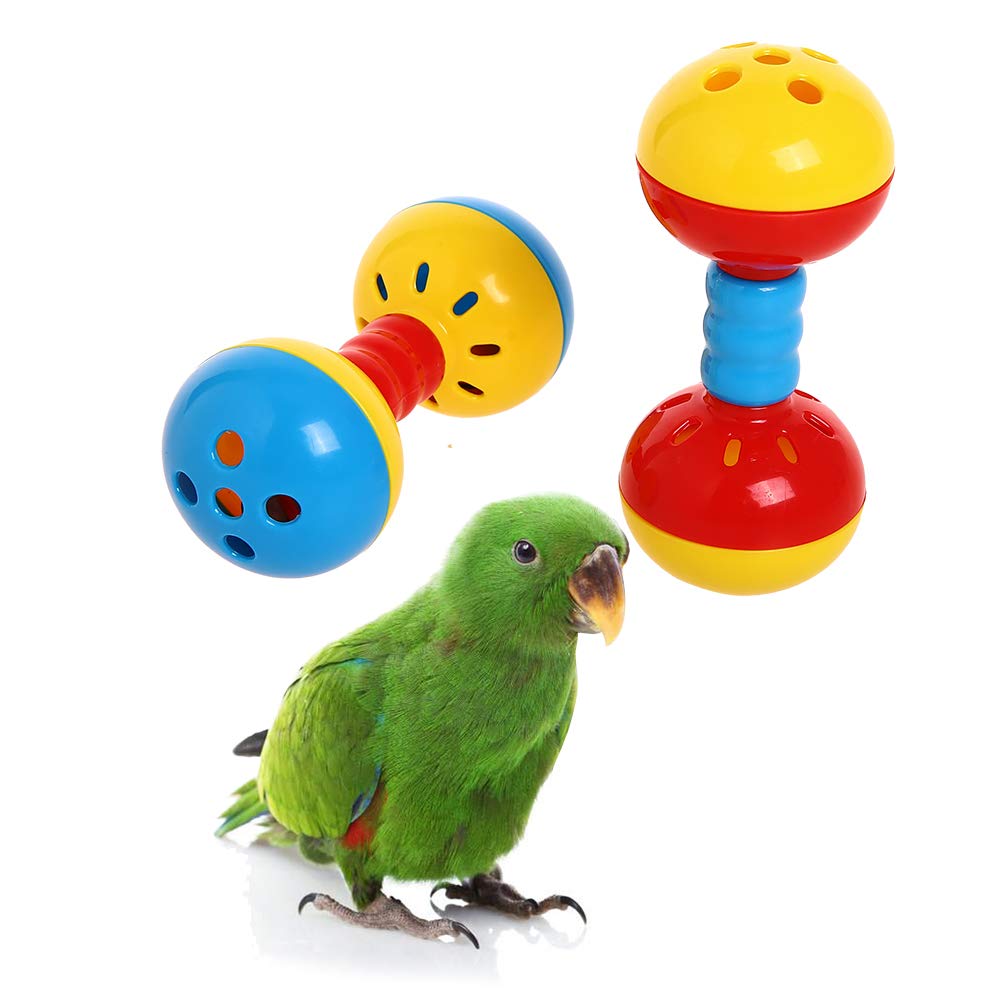 Parakeets Conures juguetes cascabeles de pájaros Juguetes De pie juguetes de bola de barra de aprendizaje juguetes de juego de jaula de gimnasio accesorios para loros medianos