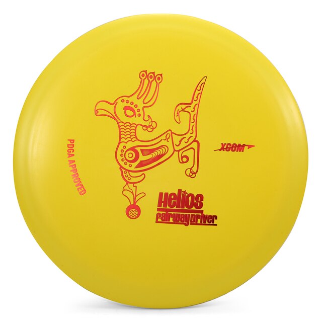 XCOM Disc Golf Pro Set Golf Bag Pouch Distance Driver Fairway Driver Mid-Range Putter Disc for kids Adults Golf Accessories: 1PC Yellow
