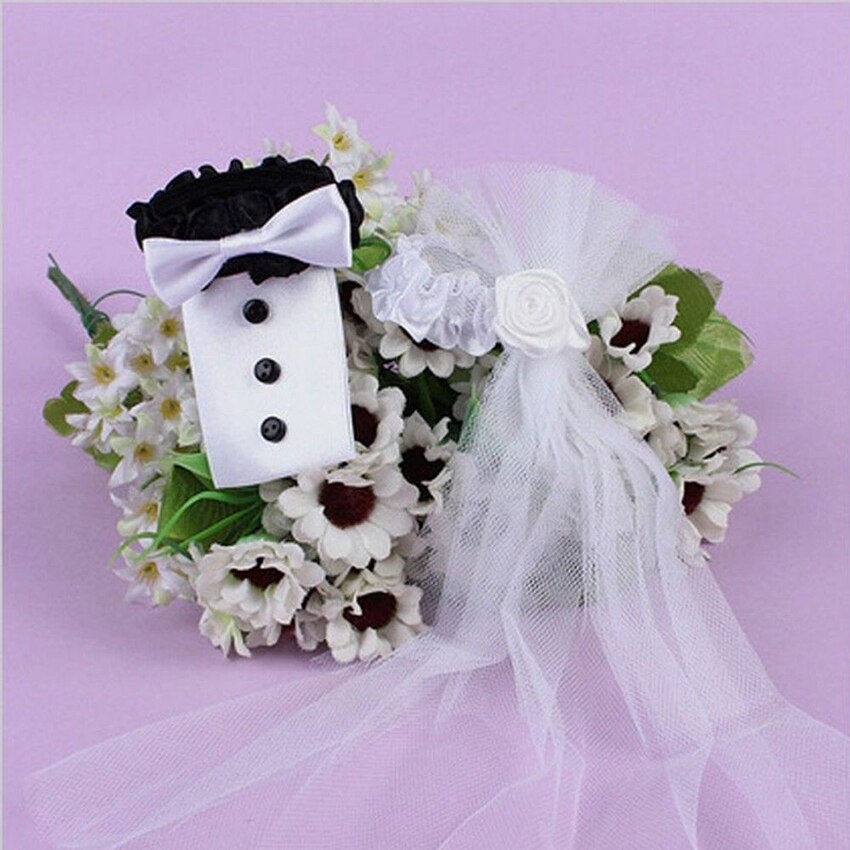 2pcs Toasting Decoration Bride&amp;Groom Tux Bridal Veil Party Wedding Mark Wine Glass Decor DIY Beautiful Decorations: Default Title