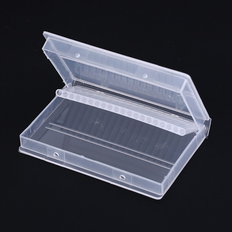 1pc gennemsigtige akryl søm bore boks 20 huller plast display stander beholder til 3/32 &quot; bits bore udstilling