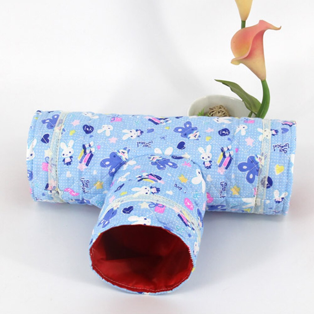 Kleine Dieren Cavia Buizen Speelgoed T-Vormige Huisdier Hamster Tunnels Speelgoed Huis Spelen Hut Huisdier Buizen Bed Nest voor Konijnen Fretten