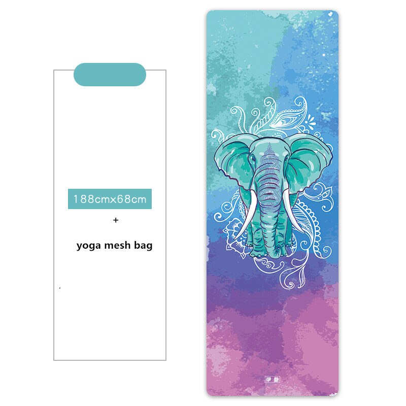 Serviette de Yoga en Gel de silice, couverture antidérapante pour tapis de Yoga, Pilates, absorbe la sueur, bonne adhérence, 188x68cm/88x85cm: 68-03