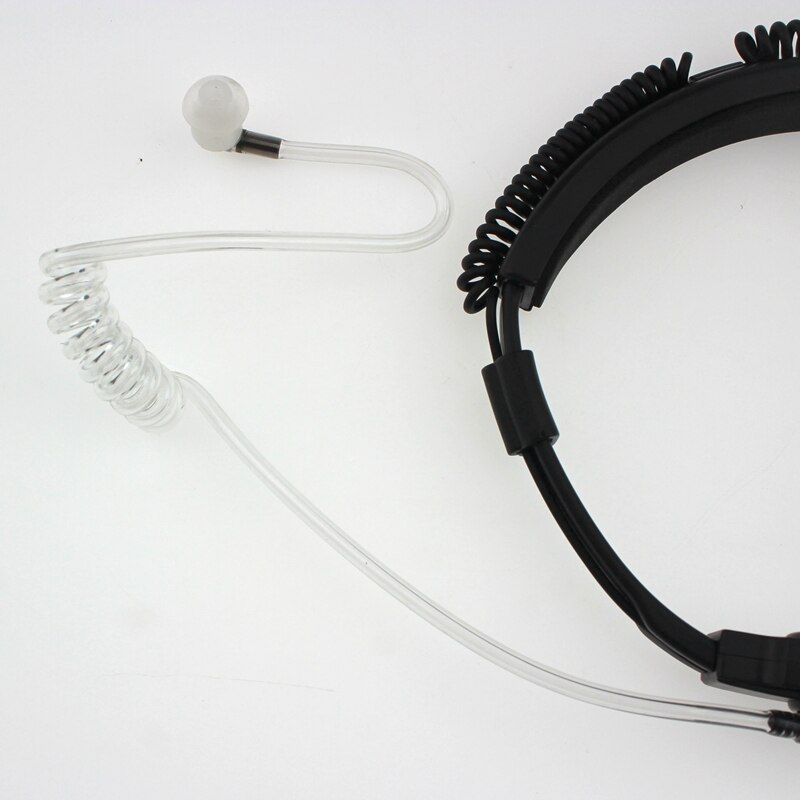 Flexible Throat Mic Microphone Covert Acoustic Tube Earpiece Headphone For Motorola MTP850 MTH600 MTH650 MTH800 MTH850 Radio