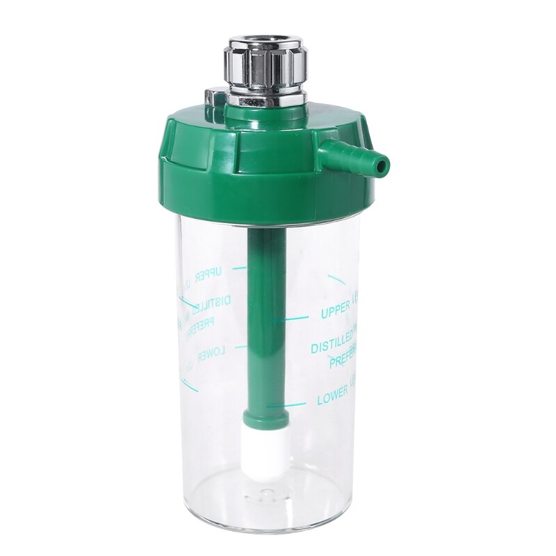 200mL Dry Humidifier Bottle Compatible with Oxygen Regulator O2 Pressure Gauge Upper Level & Lower Level