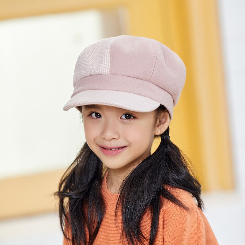 Vintage Hat Ladies Classic Octagonal cap Cap Autumn&Winter Hat for women: Silver