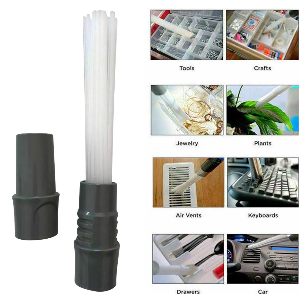 Accesorios de aspiradora multiusos de paja Universal, cepillo de polvo, eliminador de suciedad para coche o Hogar, suministros,