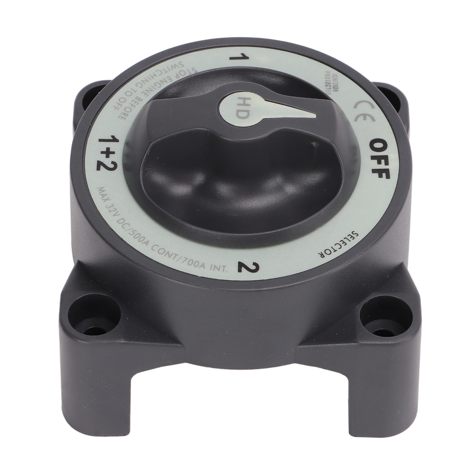 Interruptor de desconexión de batería marina, accesorio de alta resistencia, Selector de batería de 4 posiciones para barco RV, 500A