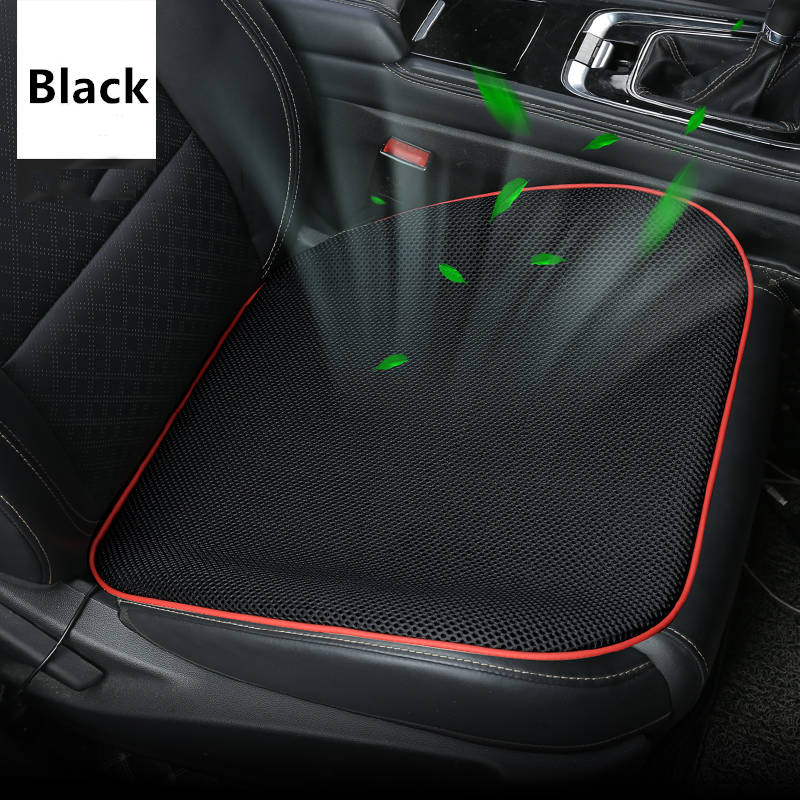 Tea stalks summer cold wind car MATS ventilation and air conditioning fan seat cushion refrigeration four seasons general health: Black1 Pcs