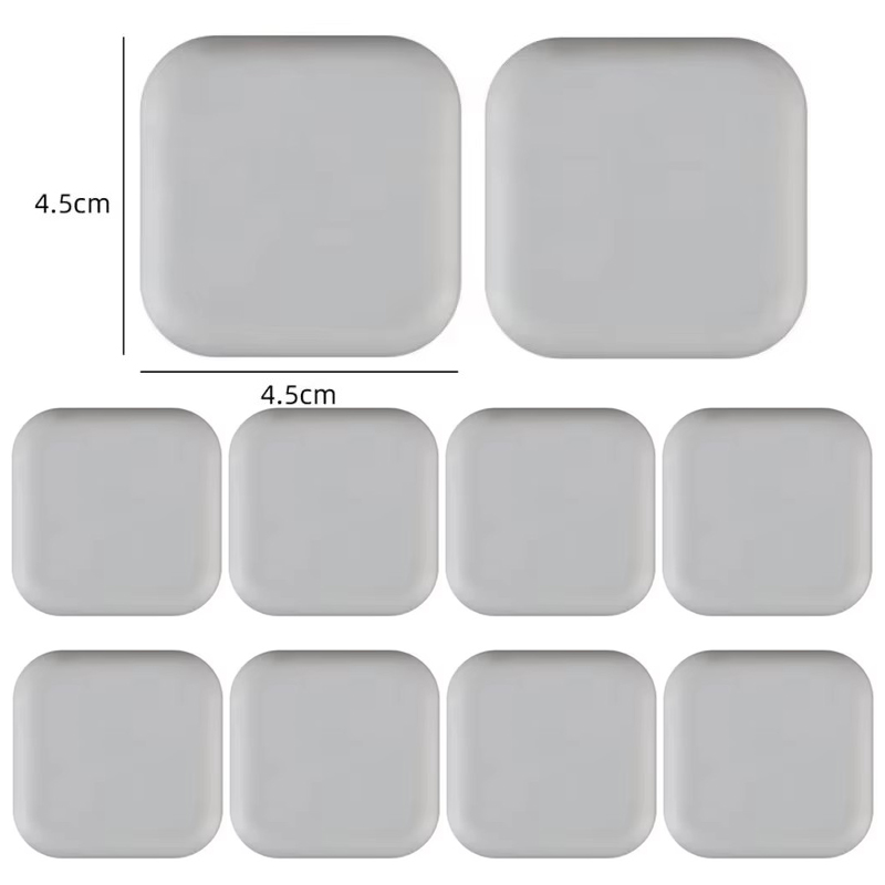 Tope de puerta anticolisión, mango de silicona, autoadhesivo, Protector silencioso antigolpes, almohadilla para Porte, almohadilla protectora de pared para mejorar el hogar: YELLOW