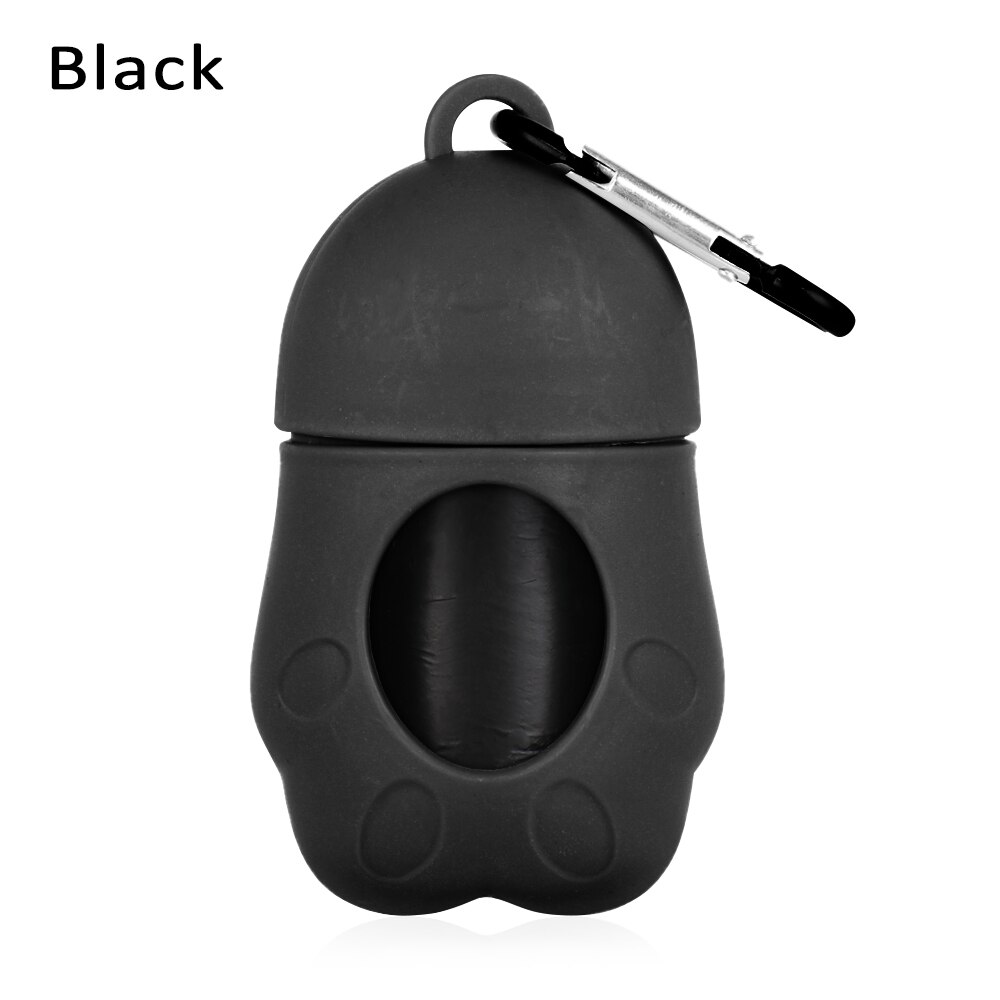 Useful Dog Poop Waste Bag Storage Box Pet Supplies Garbage Bags Carrier Holder Cleaning Tool Litter Picker Dispenser Poop Pouch: Black