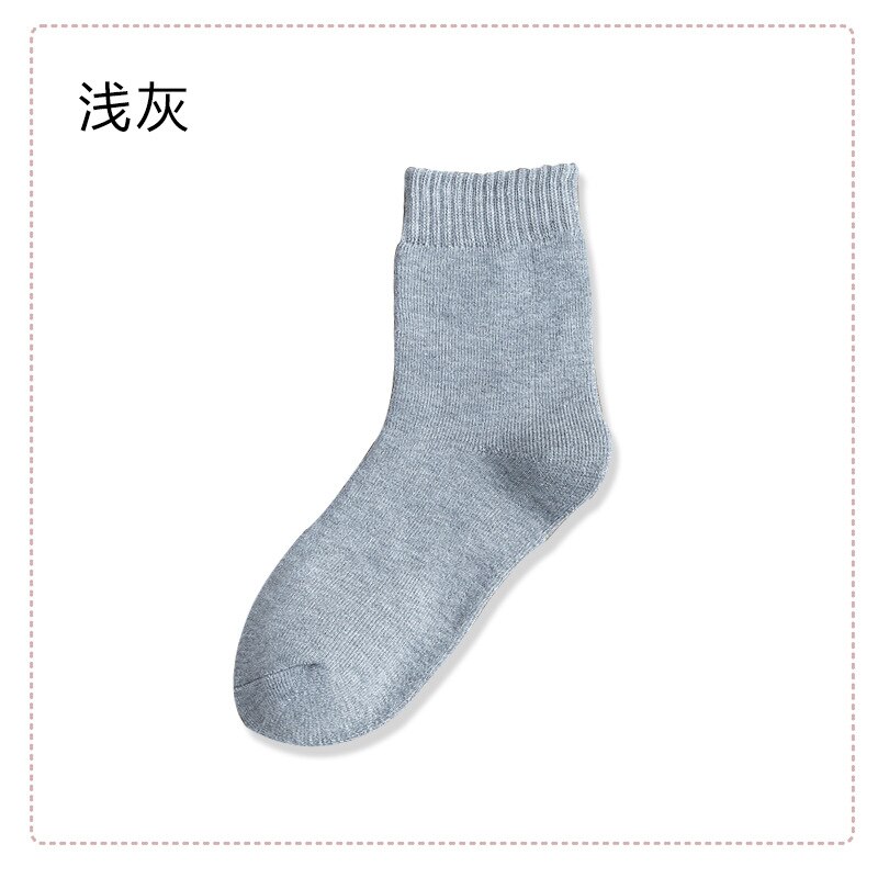 1pair Winter Thick Warm Wool terry towel Women Sock Vintage Christmas soild Socks Colorful Socks Loop socks Cotton socks