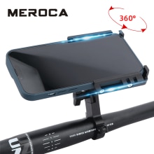 Meroca Motorfiets Mobiele Telefoon Houder 360 ° Draaibaar Voor 3.5-7.2 Inch Smart Telefoons Verstelbare Voor Mtb Fiets Telefoon houder