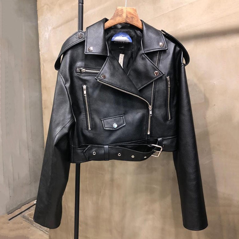Modieuze korte suède jas dames lente herfst nieuwe stijl elegant