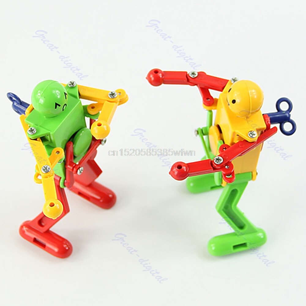 Clockwork Spring Wind Up Dancing Robot Toy Children Kids #HC6U#