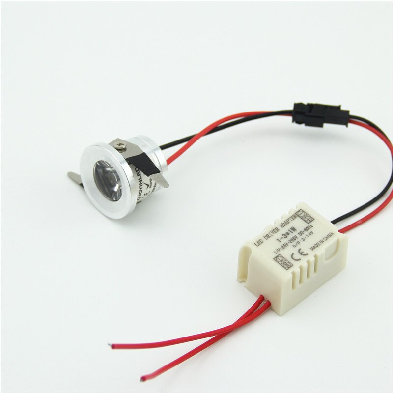 1W AC90-260V 25mm Mini Downlight LED redondo para exteriores Jardín baño pasillo techo bombilla de luz focalizada cálida/Natural blanca