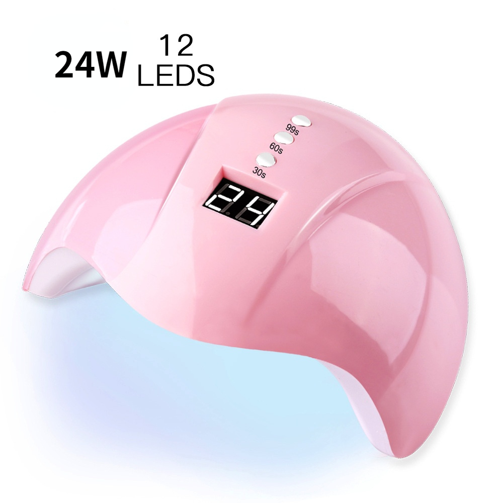 24W Smart Inductie Nail Lamp Led/Uv Fototherapie Lamp Drie-Stap Timing Fototherapie Machine Nagellak Lijm bakken Lamp