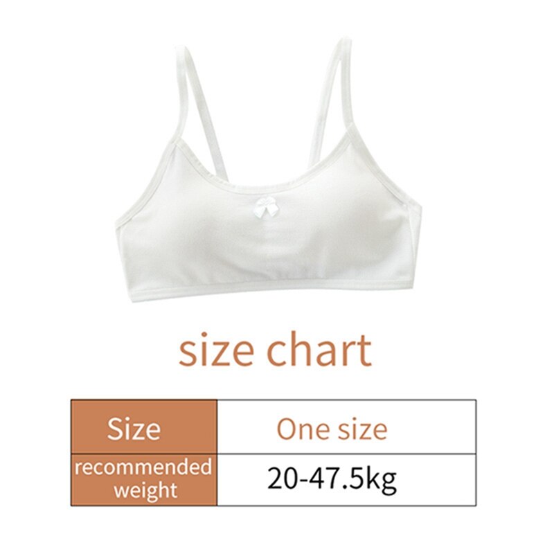 Reggiseno da allenamento in tinta unita reggiseno elastico senza fili per esterno abbigliamento per bambini per 8-16 anni reggiseno sportivo da palestra gilet ragazza Lingerie