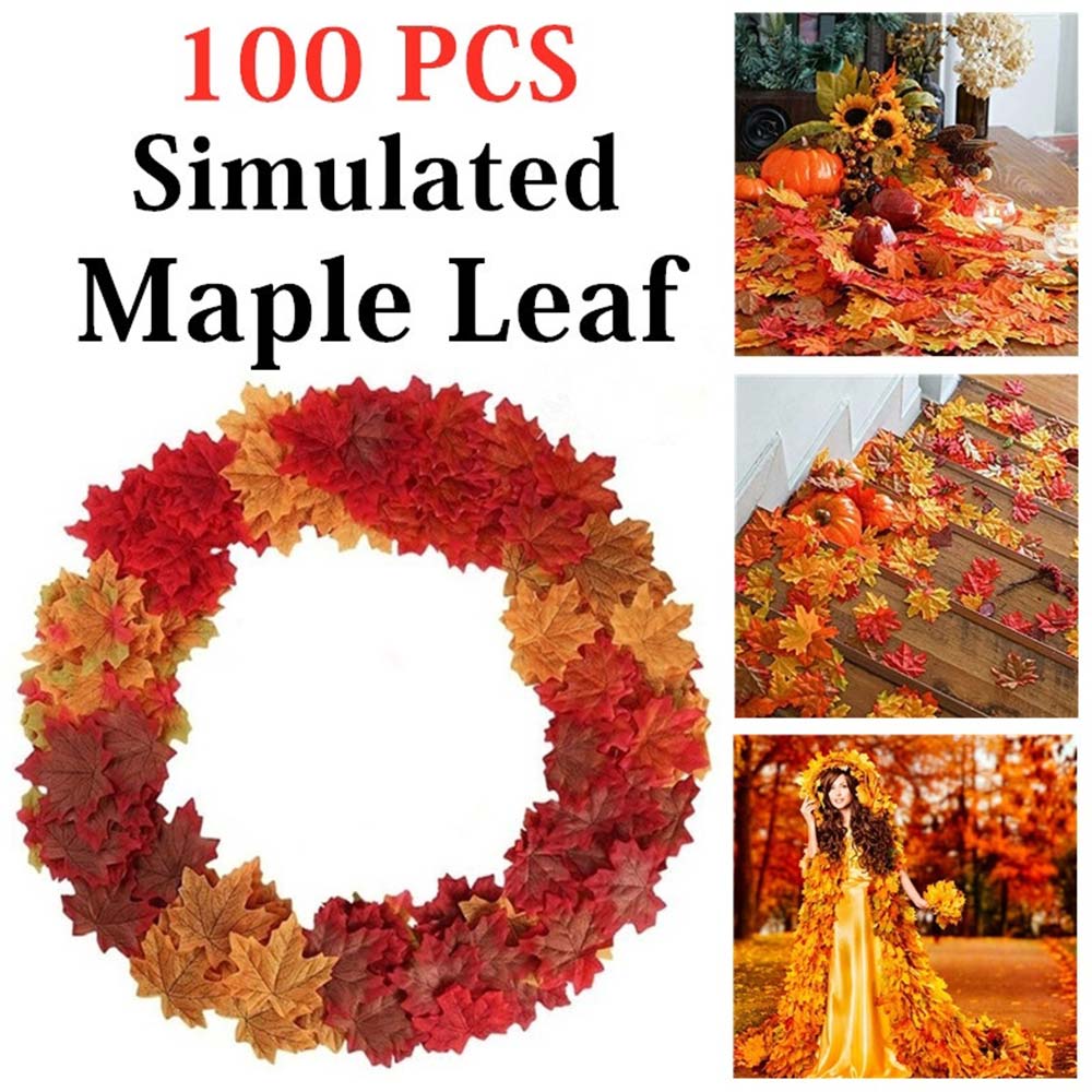 Simulatie Maple Leaf Maple Bladeren Decoratie Gesimuleerde Bladeren Esdoorn Bladeren Decoratie