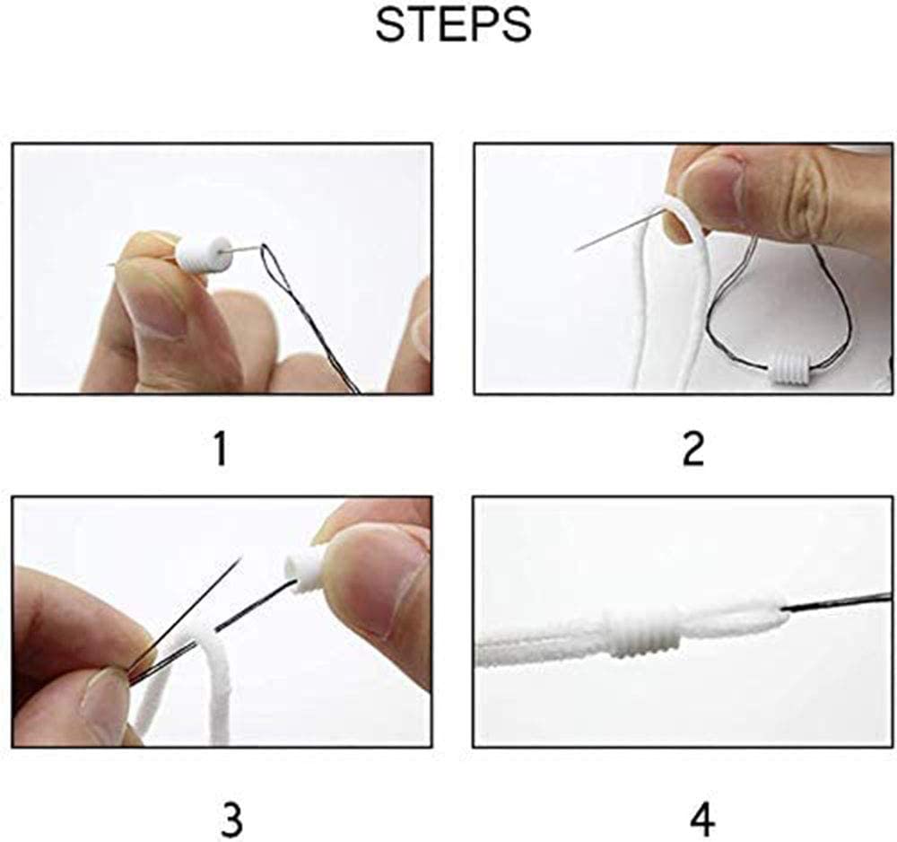 Cord Locks Silicone Toggles for Drawstrings Elastic Cord Silicone Adjustment Buckles Adjuster Non Slip Stopper For Face Mask